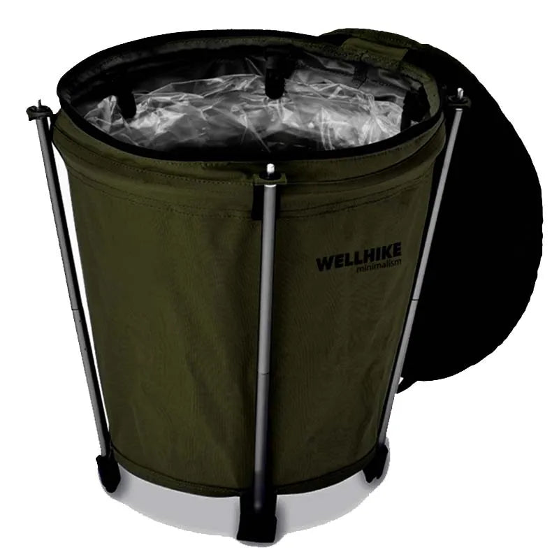 Camping Mülleimer mit Deckel – Faltbarer 20L Outdoor Abfallbehälter, wasserdicht & kompakt für Festivals