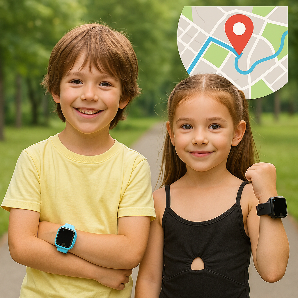 Orologio Smart per Bambini con GPS Tracker – Localizzatore Sicuro e Facile da Usare
