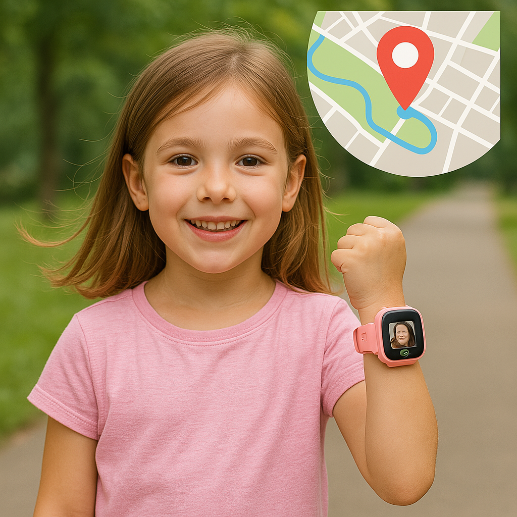 Orologio Smart per Bambini con GPS Tracker – Localizzatore Sicuro e Facile da Usare