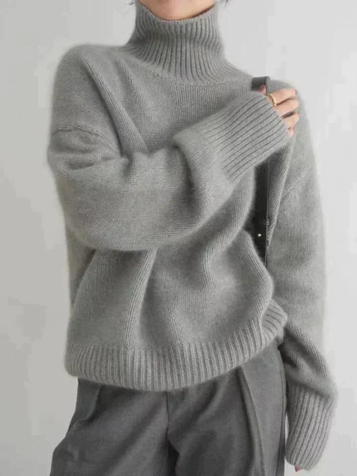 Fine Wool Turtleneck Sweater | Warm, Lightweight & Timeless Design for Women