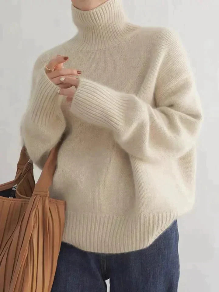 Fine Wool Turtleneck Sweater | Warm, Lightweight & Timeless Design for Women