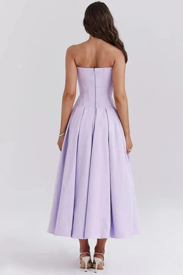 Strapless Midi Dress