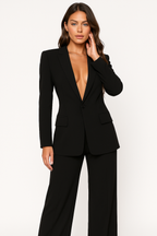 Women's Blazer & Pants Set – Elegant Business Outfit