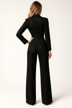 Women's Jumpsuit with V-Neck – Wide Leg & Elegant Look