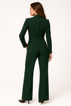 Women's Jumpsuit with V-Neck – Wide Leg & Elegant Look