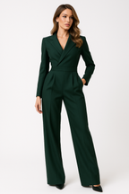 Women's Jumpsuit with V-Neck – Wide Leg & Elegant Look