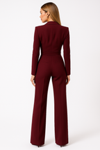 Women's Jumpsuit with V-Neck – Wide Leg & Elegant Look