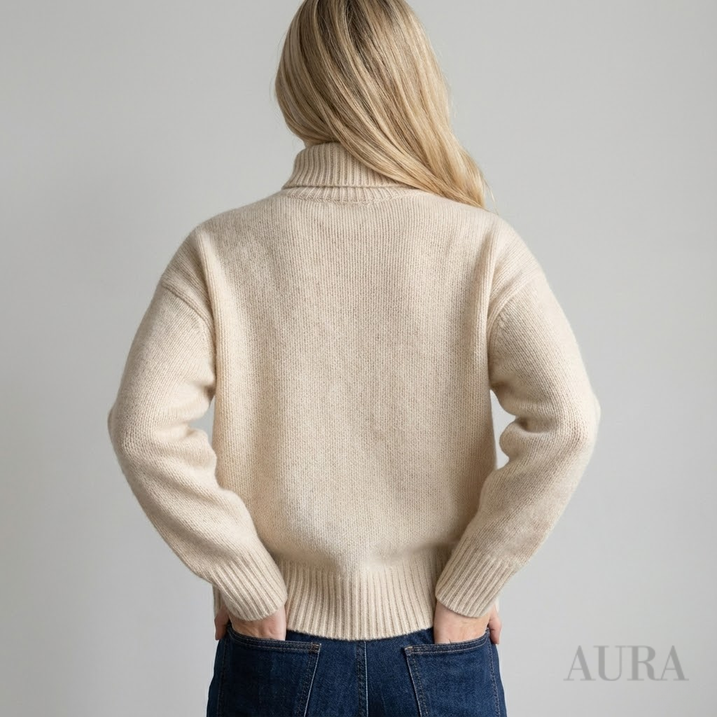 Fine Wool Turtleneck Sweater | Warm, Lightweight & Timeless Design for Women