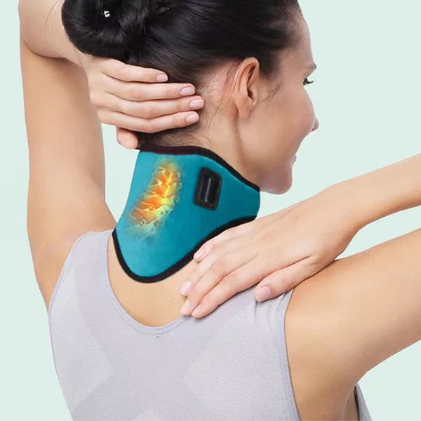 Coussin cervical chauffant électrique – Soulagement des douleurs au cou