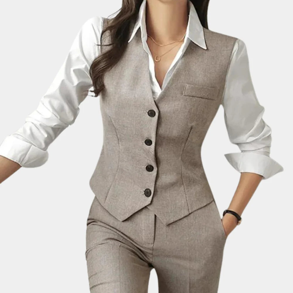 Women’s Tailored 3-Piece Suit Set | Versatile, All-Season Outfit for Work, Business Meetings & Evening Events