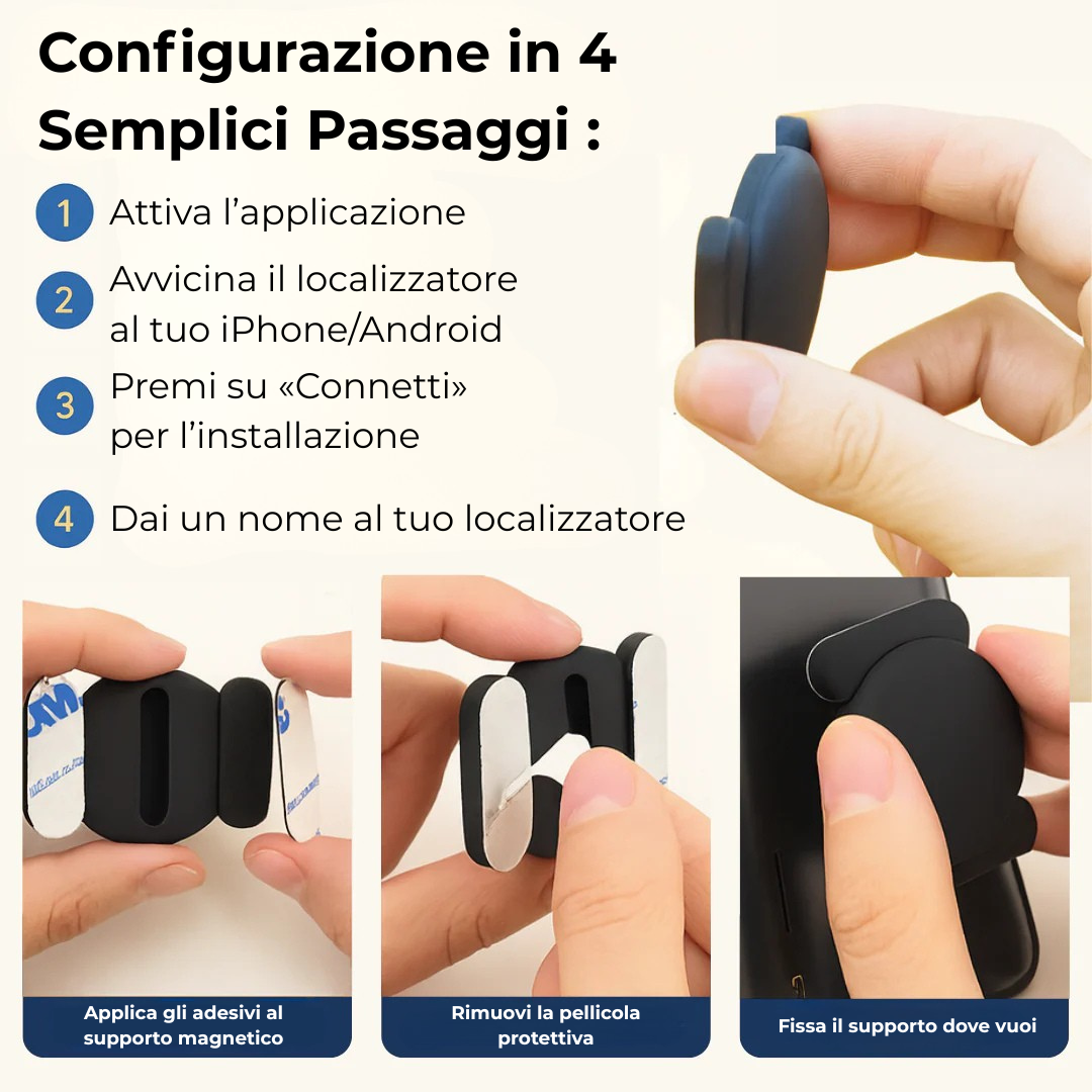 Localizzatore GPS per Veicoli – Senza Abbonamento | Compatibile Android & iOS