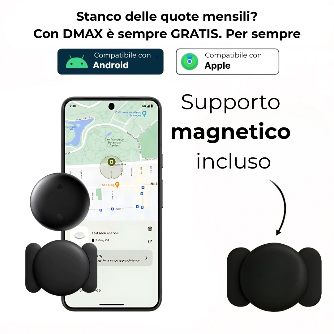 Localizzatore GPS per Veicoli – Senza Abbonamento | Compatibile Android & iOS