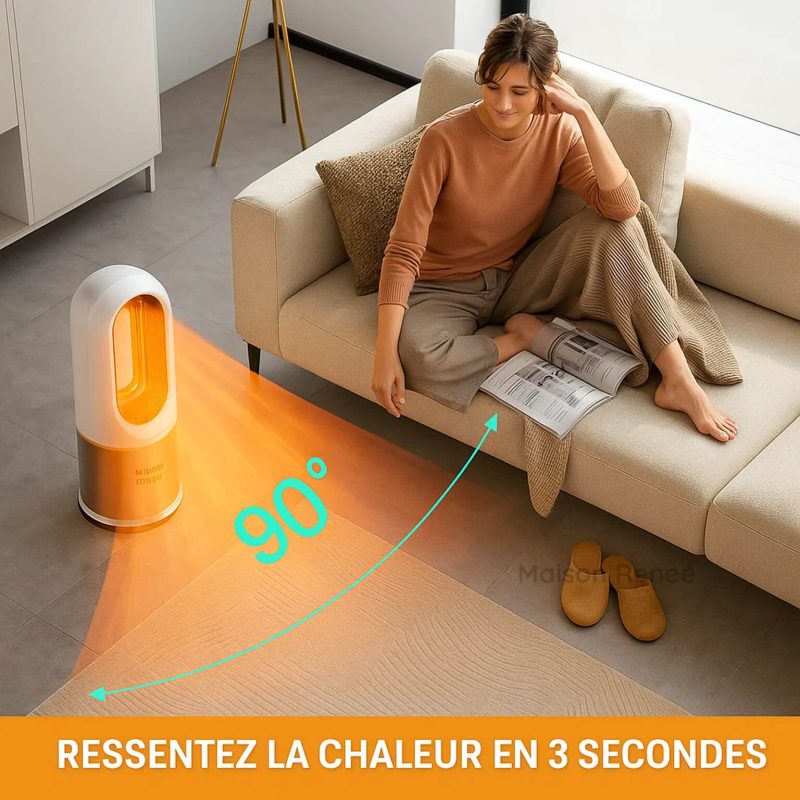 Climatizzatore Portatile 3-in-1 – Riscaldamento, Raffrescamento e Purificazione Aria con HEPA & UV