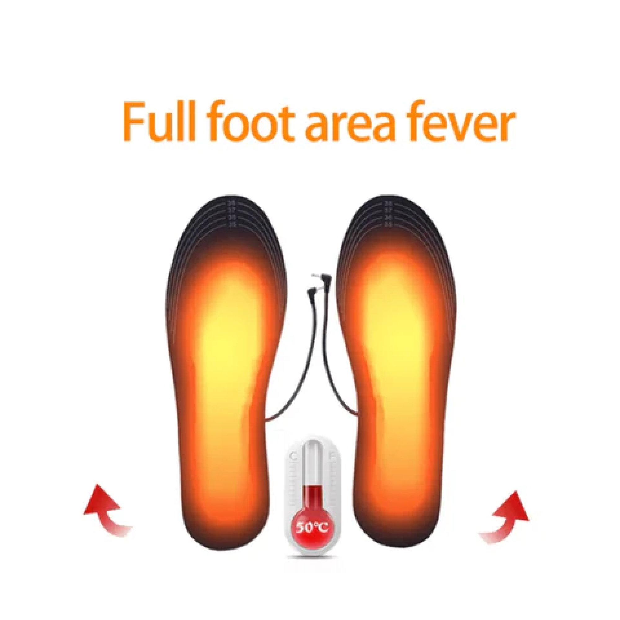 Beheizte Einlegesohlen – Wiederaufladbare Thermo Fußsohlen für Schuhe & Stiefel
