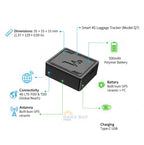 Traceur GPS 4G pour Bagages – Localisation en Temps Réel, Alertes de Zone & Protection Antivol | Sans Abonnement