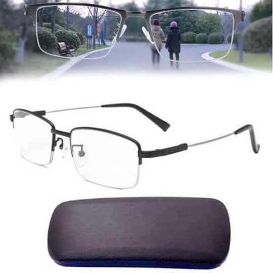 Gleitsichtbrille – intelligente Brille für Kurzsichtigkeit mit automatischer Sehanpassung & Blaulichtfilter