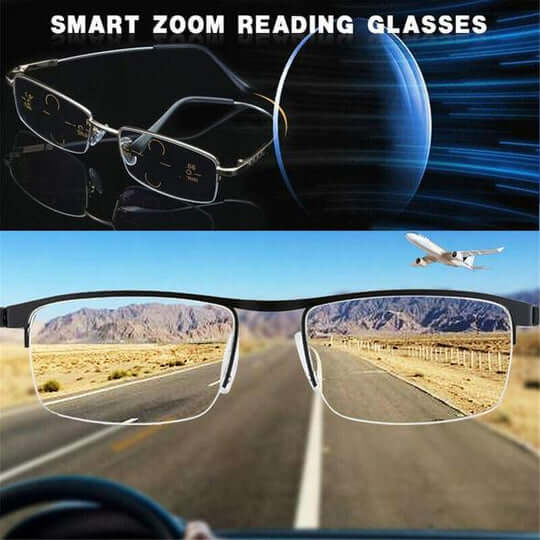 Gleitsichtbrille – intelligente Brille für Kurzsichtigkeit mit automatischer Sehanpassung & Blaulichtfilter