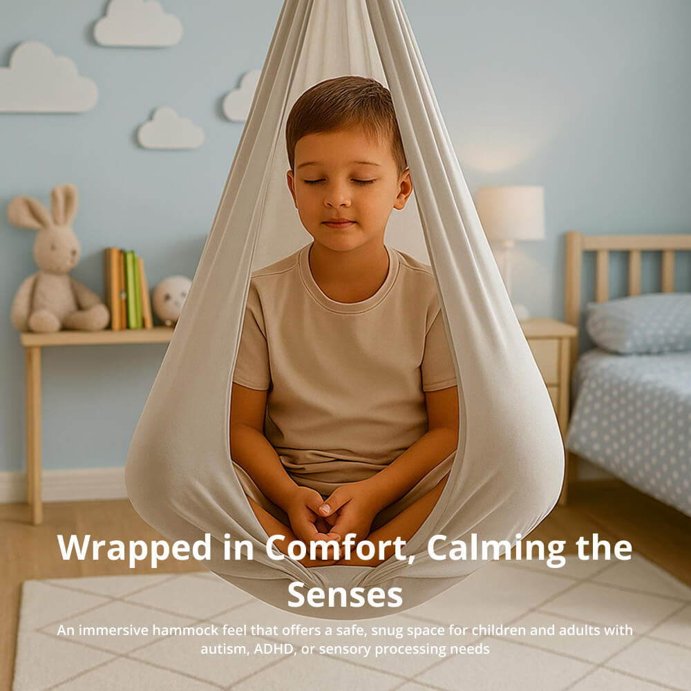 Altalena Sensoriale per Autismo – Amaca Terapeutica da Interno ed Esterno