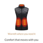 Gilet chauffant femme avec batterie – Veste thermique rechargeable pour temps froid