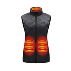 Gilet chauffant femme avec batterie – Veste thermique rechargeable pour temps froid