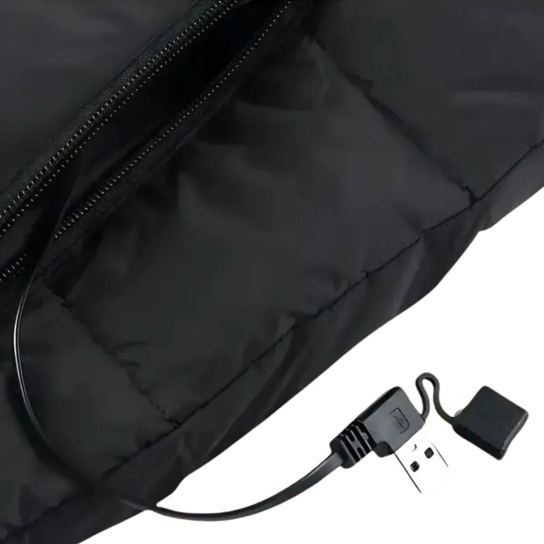 Gilet chauffant femme avec batterie – Veste thermique rechargeable pour temps froid