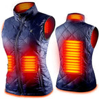 Gilet chauffant femme avec batterie – Veste thermique rechargeable pour temps froid