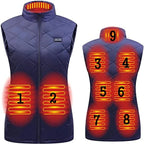 Gilet chauffant femme avec batterie – Veste thermique rechargeable pour temps froid