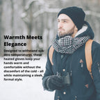 Gants Chauffants Homme | Gants d’Hiver Thermiques Imperméables avec Chauffage & Fonction Tactile