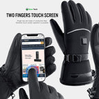 Gants Chauffants pour Raynaud & Arthrite | Gants Thermiques Rechargeables Imperméables avec 3 Niveaux de Chaleur – Soulagement de la Douleur