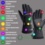 Guanti Riscaldati per Raynaud e Artrite UK – Guanti Termici Ricaricabili e Impermeabili con 3 Livelli di Calore per Alleviare il Dolore