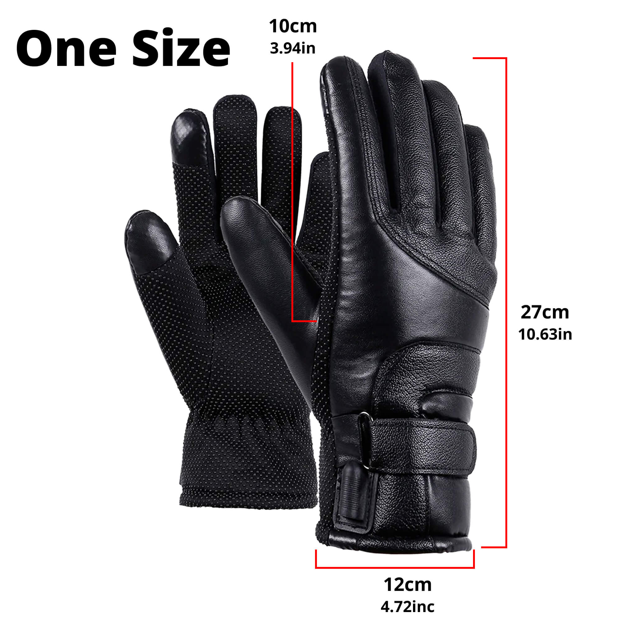 Gants Chauffants Femme | Gants d’Hiver Thermiques Imperméables avec Écran Tactile & Recharge USB