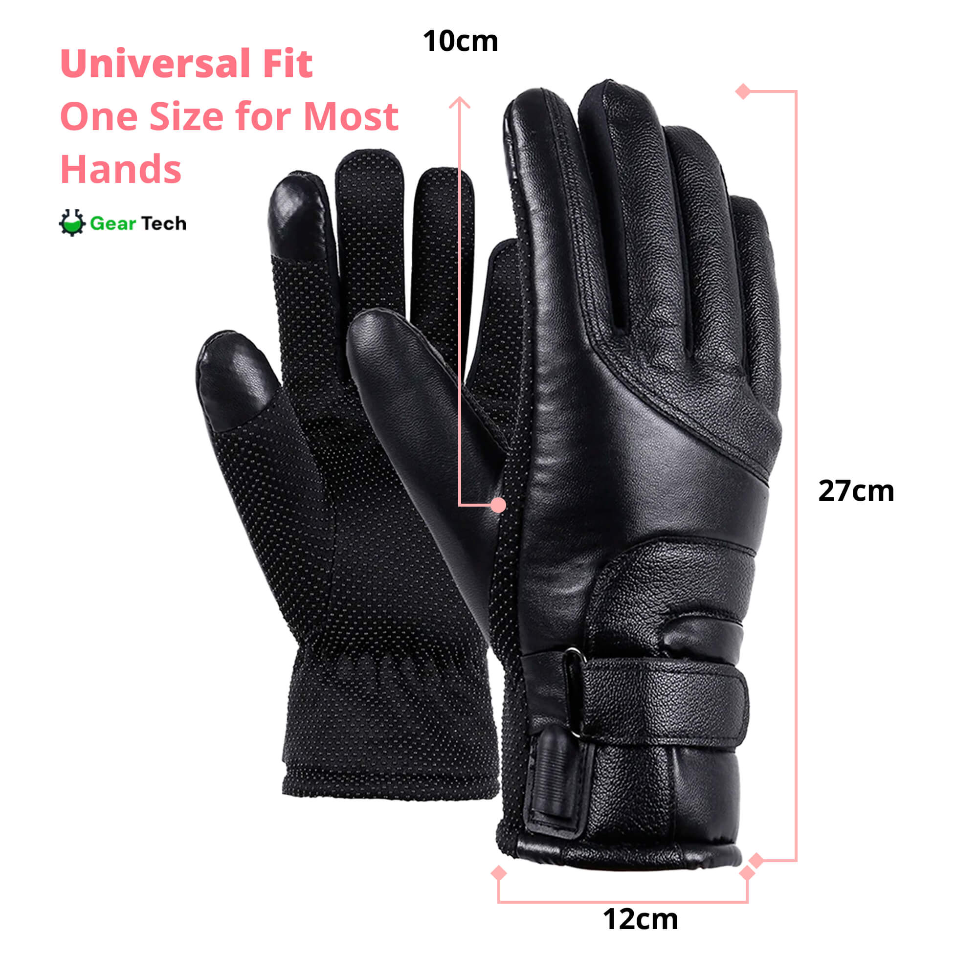 Guanti Riscaldati per Donne UK – Guanti Termici Impermeabili Invernali per Donne con Touch Screen e Design Ricaricabile USB
