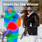Gants Chauffants Femme | Gants d’Hiver Thermiques Imperméables avec Écran Tactile & Recharge USB