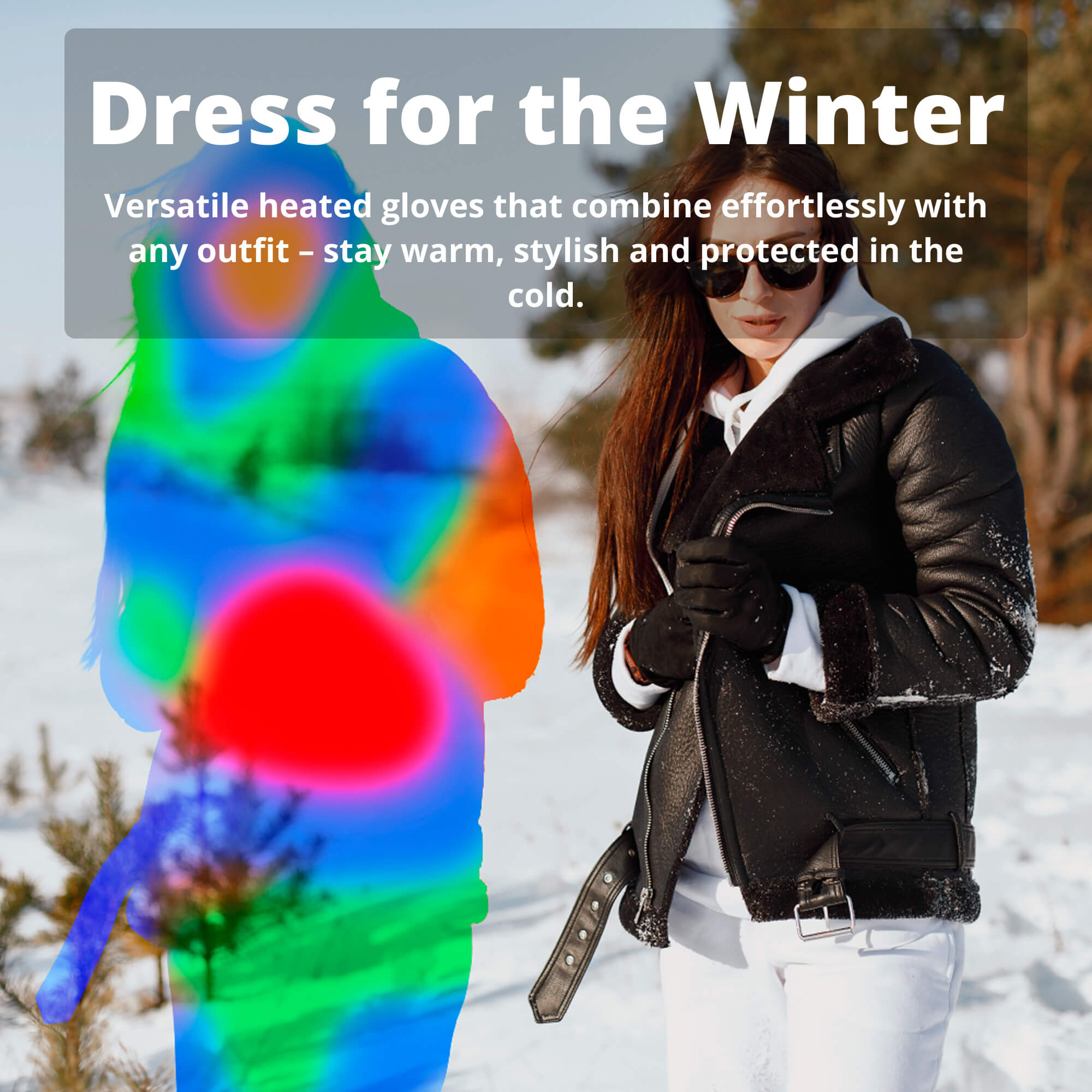 Gants Chauffants Femme | Gants d’Hiver Thermiques Imperméables avec Écran Tactile & Recharge USB