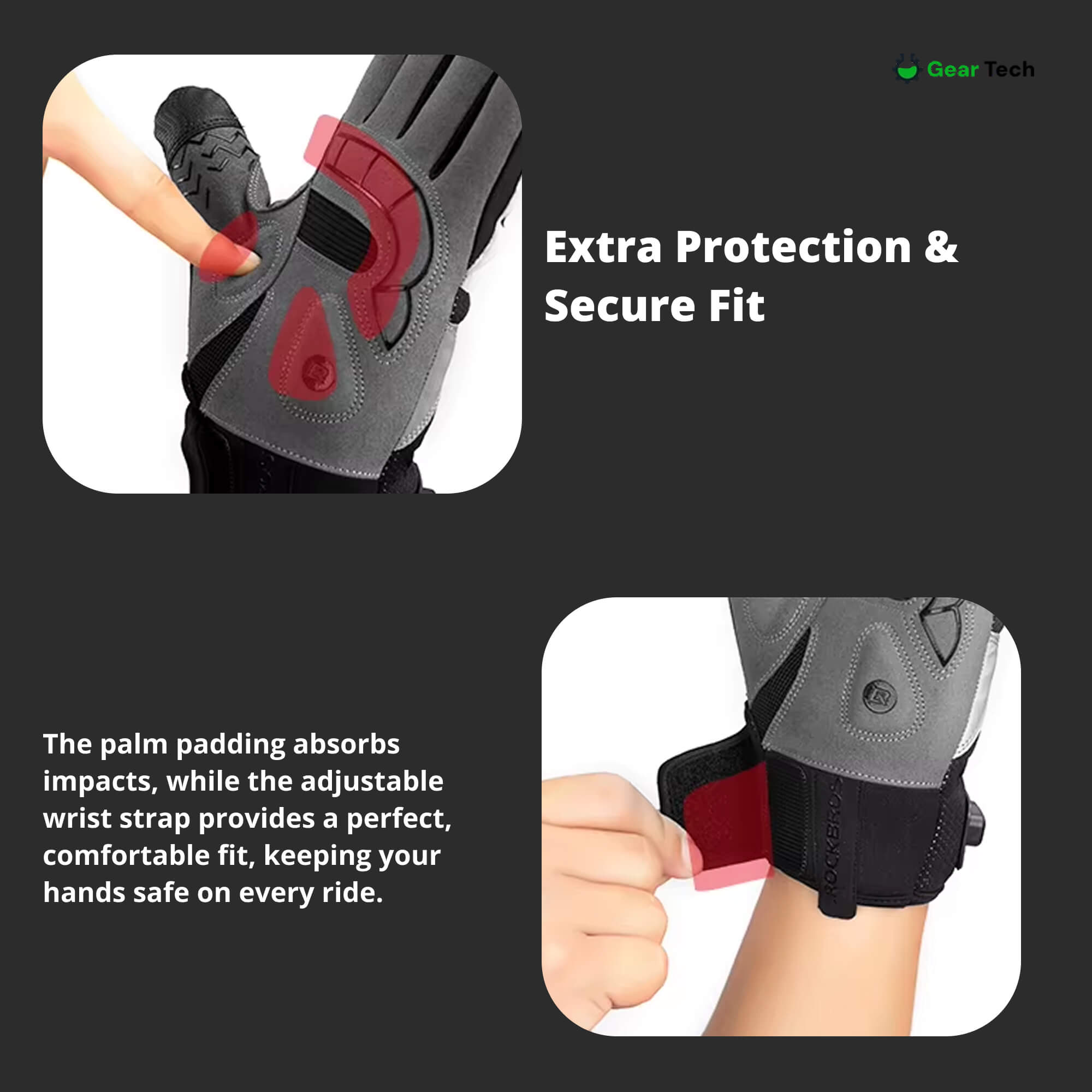Guanti da Moto Riscaldati UK – Guanti invernali per moto con protezione per le nocche, tergivisiera e touchscreen