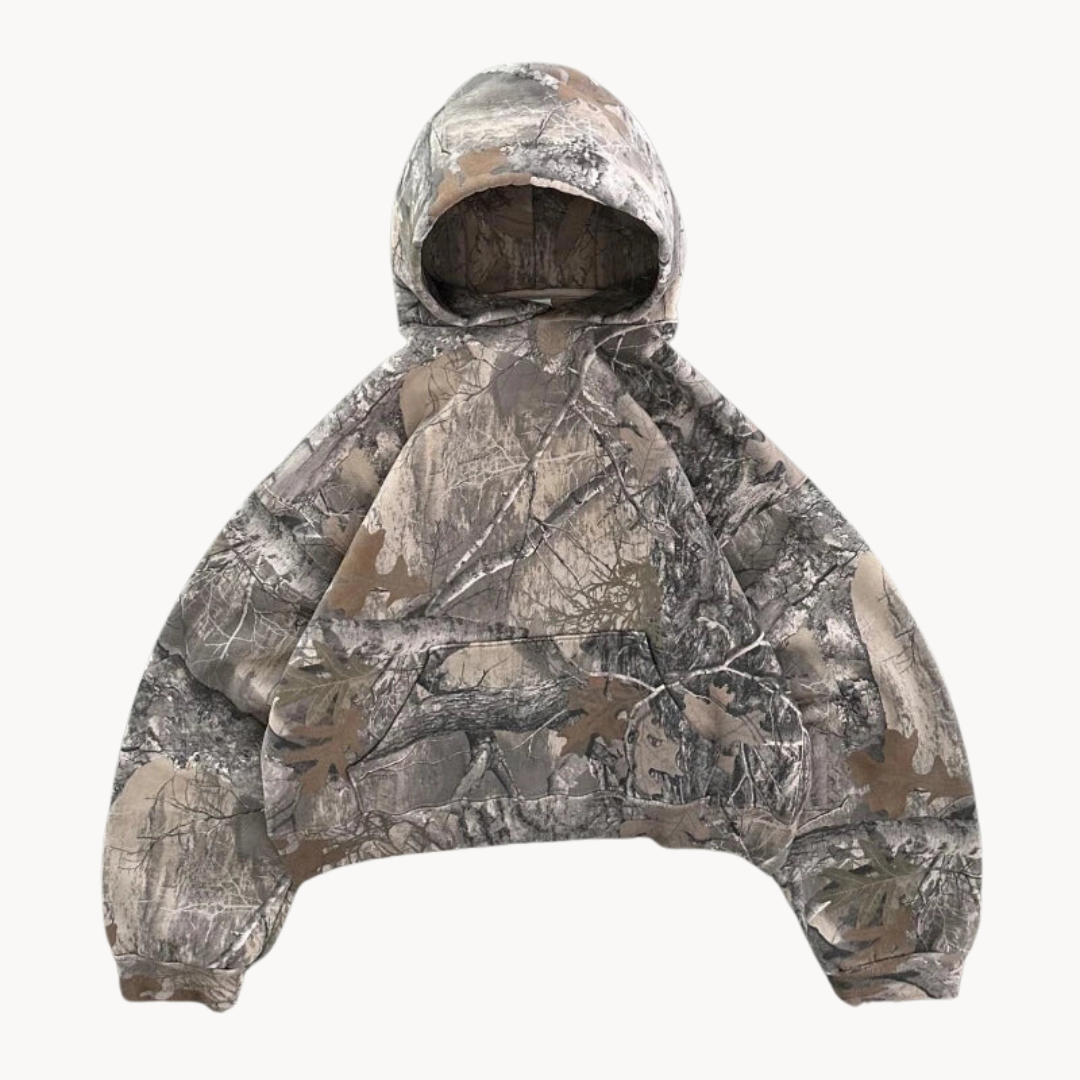 Camo Hoodie Soft Fleece Comfort | Streetwear Fit, Warm & Perfect for Layering