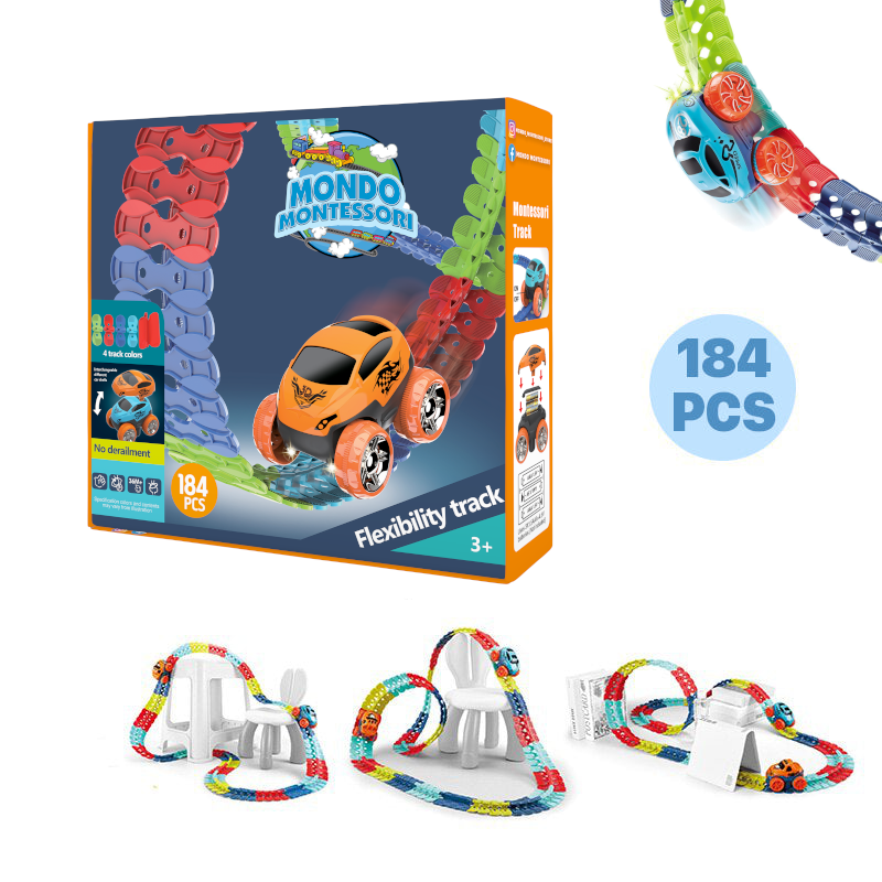 Pista Macchine Flessibile – Percorso Personalizzabile | Gioco Creativo Bambini