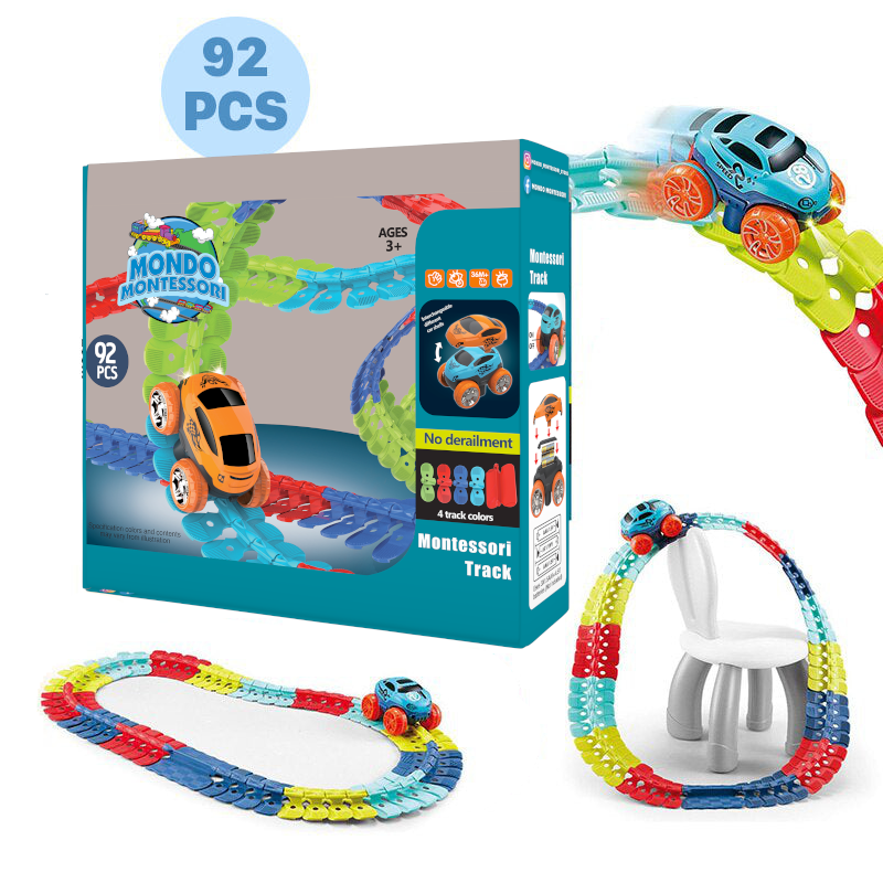 Pista Macchine Flessibile – Percorso Personalizzabile | Gioco Creativo Bambini