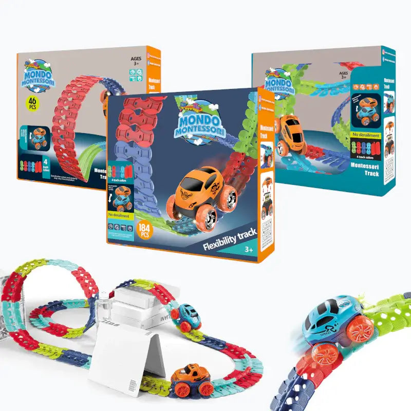 Pista Macchine Flessibile – Percorso Personalizzabile | Gioco Creativo Bambini