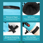 Gants Chauffants Enfant | Gants d’Hiver Imperméables, Coupe-Vent & Rechargeables avec 3 Niveaux de Chaleur