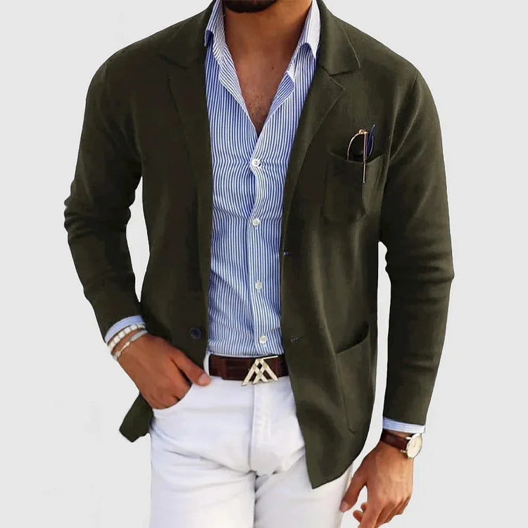 Knit Blazer | Lightweight, Stretch Knit & Breathable Design for Comfortable Everyday Wear