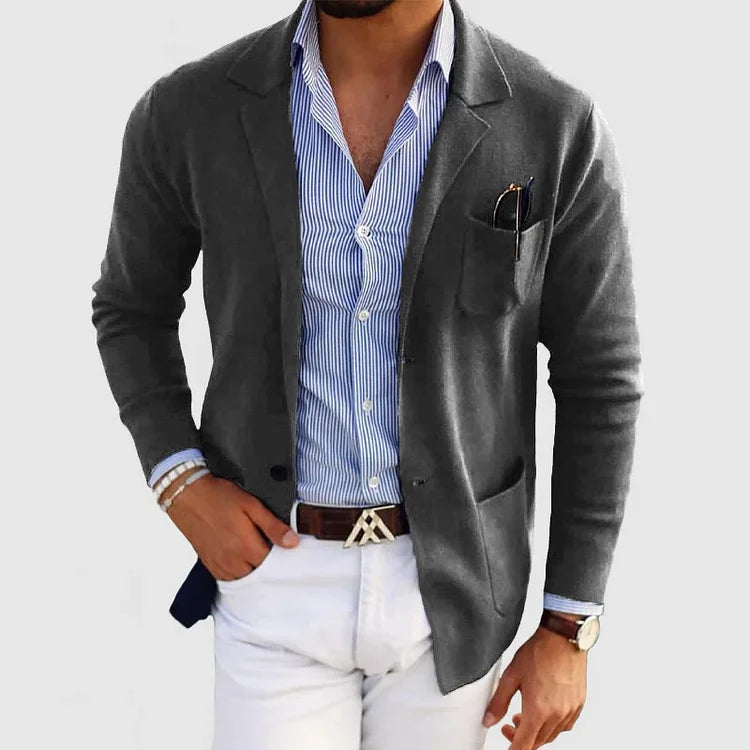 Knit Blazer | Lightweight, Stretch Knit & Breathable Design for Comfortable Everyday Wear
