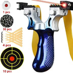 Präzisions Steinschleuder mit Gummi und Laser – Rutschfester Griff für Outdoor Schießen und Jagd