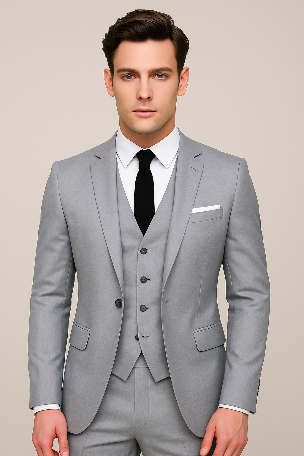 Men's Three Piece Formal Suit - Single Breasted