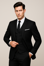 Men's Three Piece Formal Suit - Single Breasted