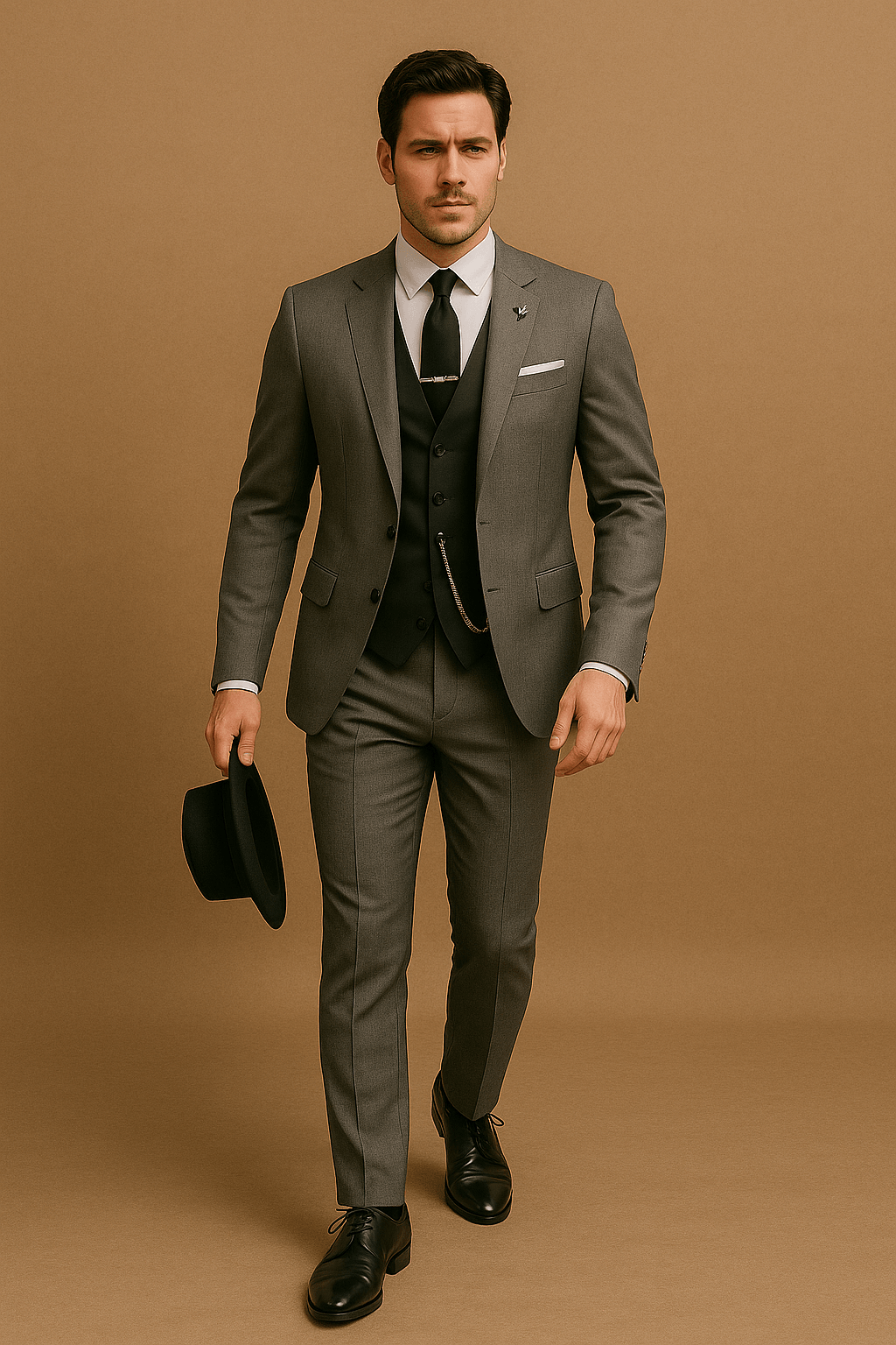 Men´s 3-Piece Slim Fit Suit - Blazer, Waistcoat & Trousers