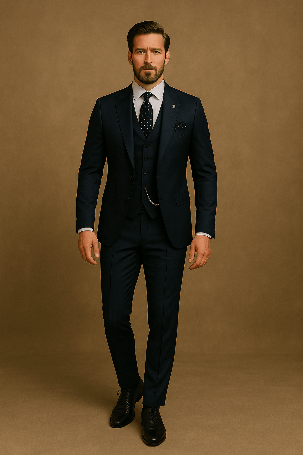 Men´s 3-Piece Slim Fit Suit - Blazer, Waistcoat & Trousers