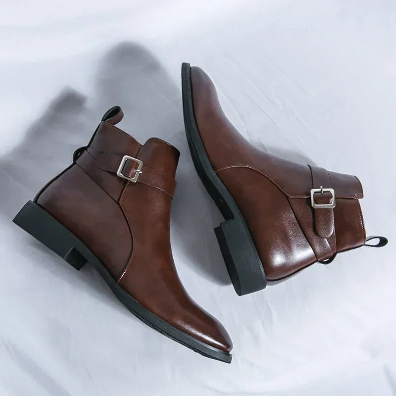Men’s Classic Chelsea Boots | Side Zipper, Cushioned Support & Ideal for Smart Casual and Everyday Wear