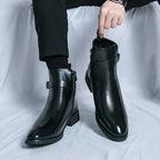 Men’s Classic Chelsea Boots | Side Zipper, Cushioned Support & Ideal for Smart Casual and Everyday Wear
