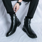 Men’s Classic Chelsea Boots | Side Zipper, Cushioned Support & Ideal for Smart Casual and Everyday Wear